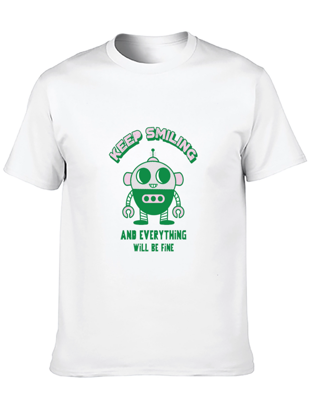 Keep Smiling Robot T-Shirt