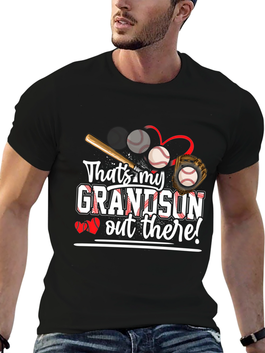 Grandson Baseball T-Shirt - Proud Grandparent Tee