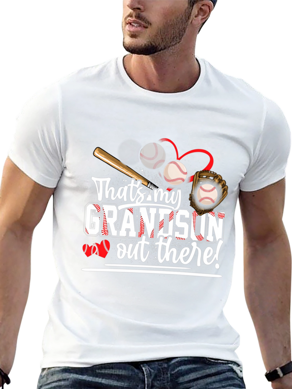 Grandson Baseball T-Shirt - Proud Grandparent Tee