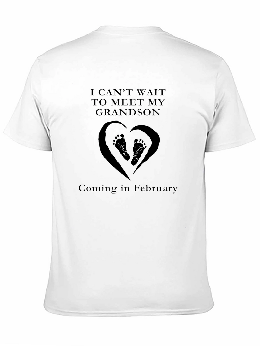 Grandson Announcement T-Shirt - Coming in February