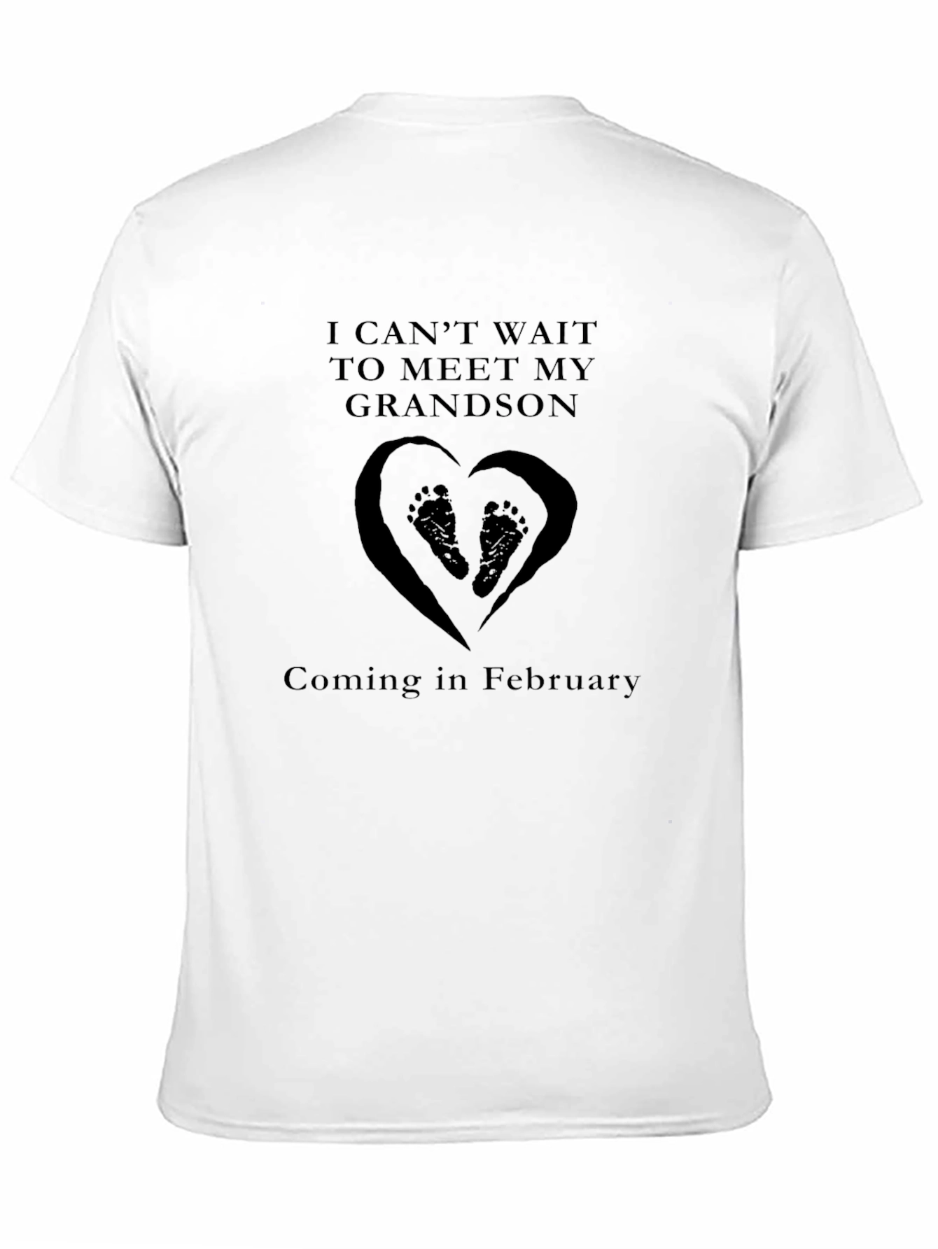 Grandson Announcement T-Shirt - Coming in February