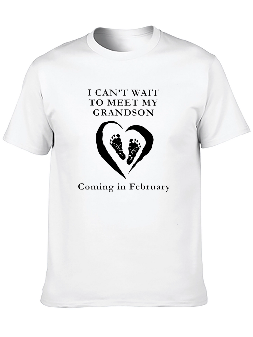 Grandson Announcement T-Shirt - Coming in February