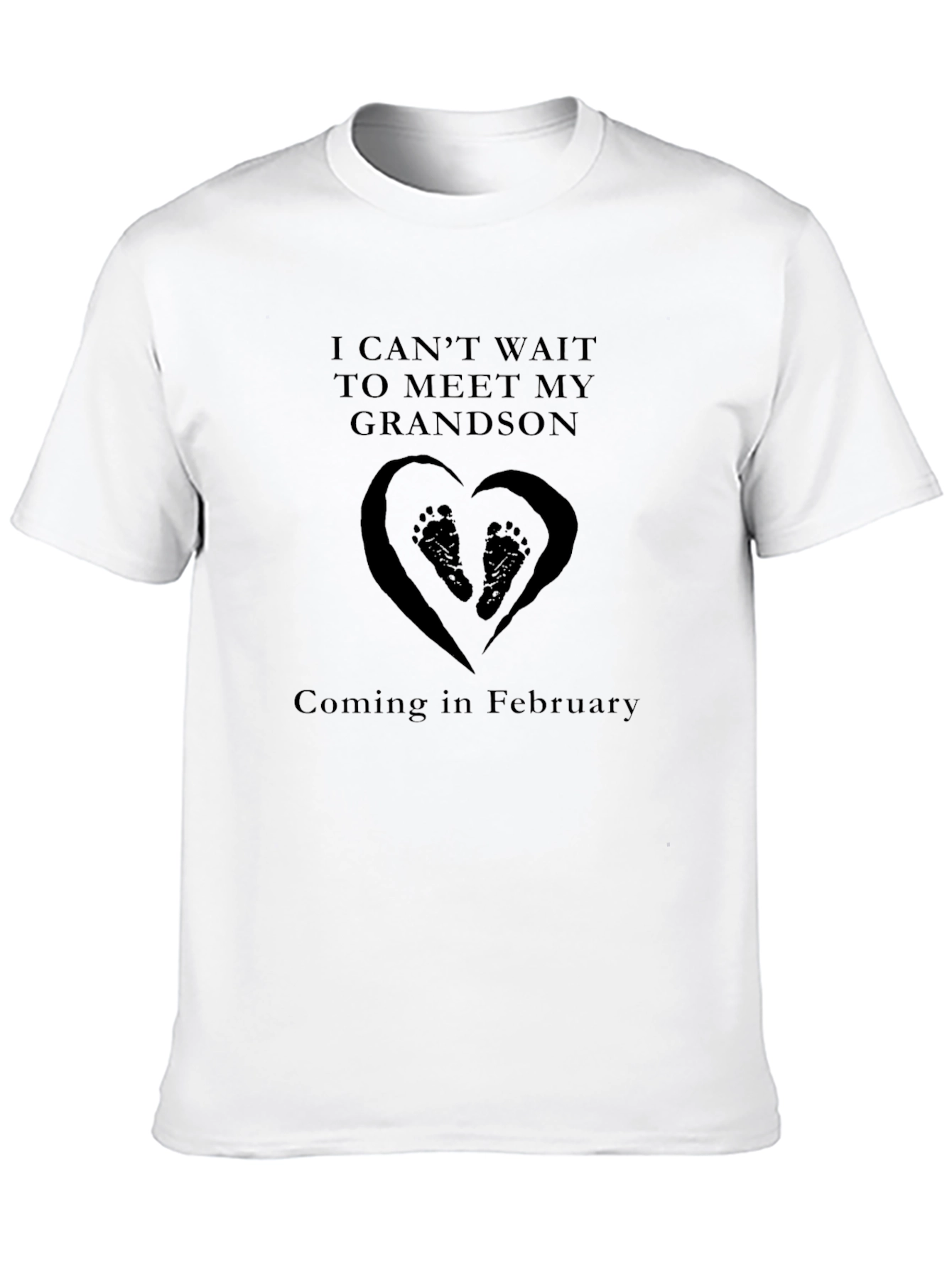 Grandson Announcement T-Shirt - Coming in February