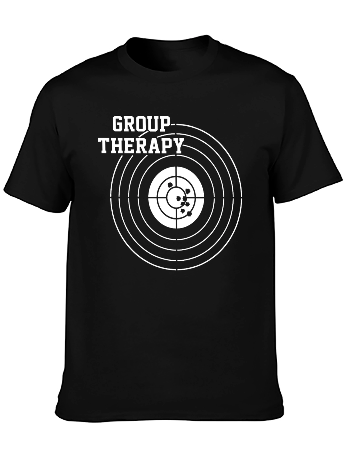 Group Therapy Target T-Shirt - Black Cotton Tee