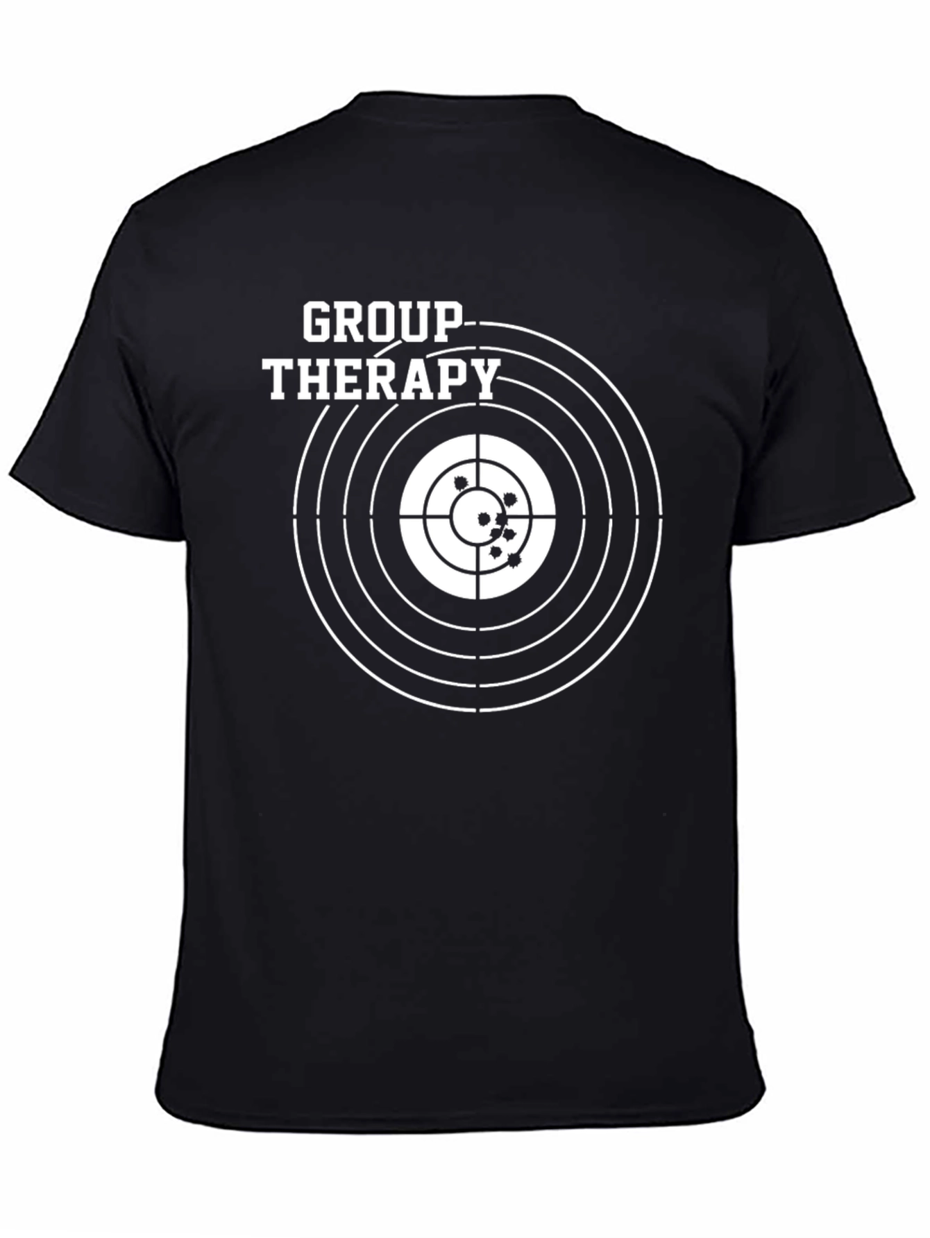 Group Therapy Target T-Shirt - Black Cotton Tee