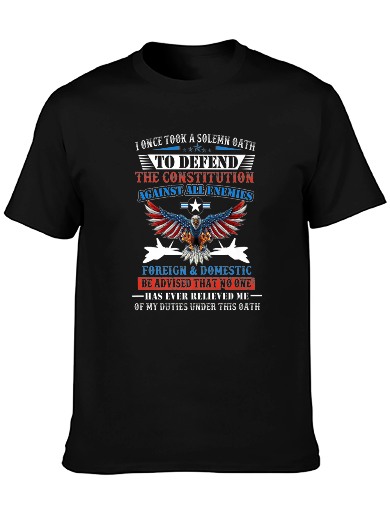 Patriotic Oath T-Shirt: Defend the Constitution