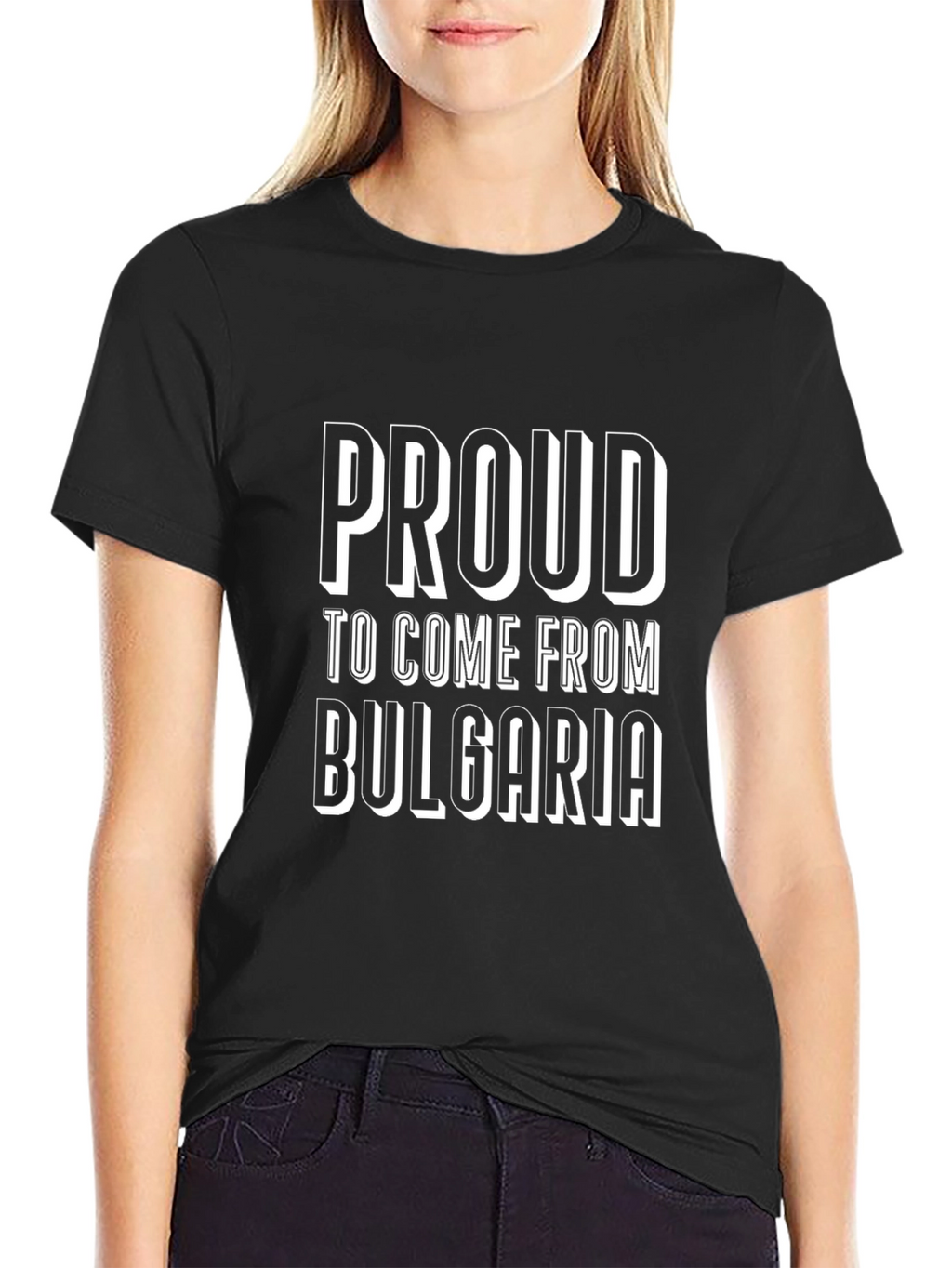 Proud to Come From Bulgaria Black T-Shirt