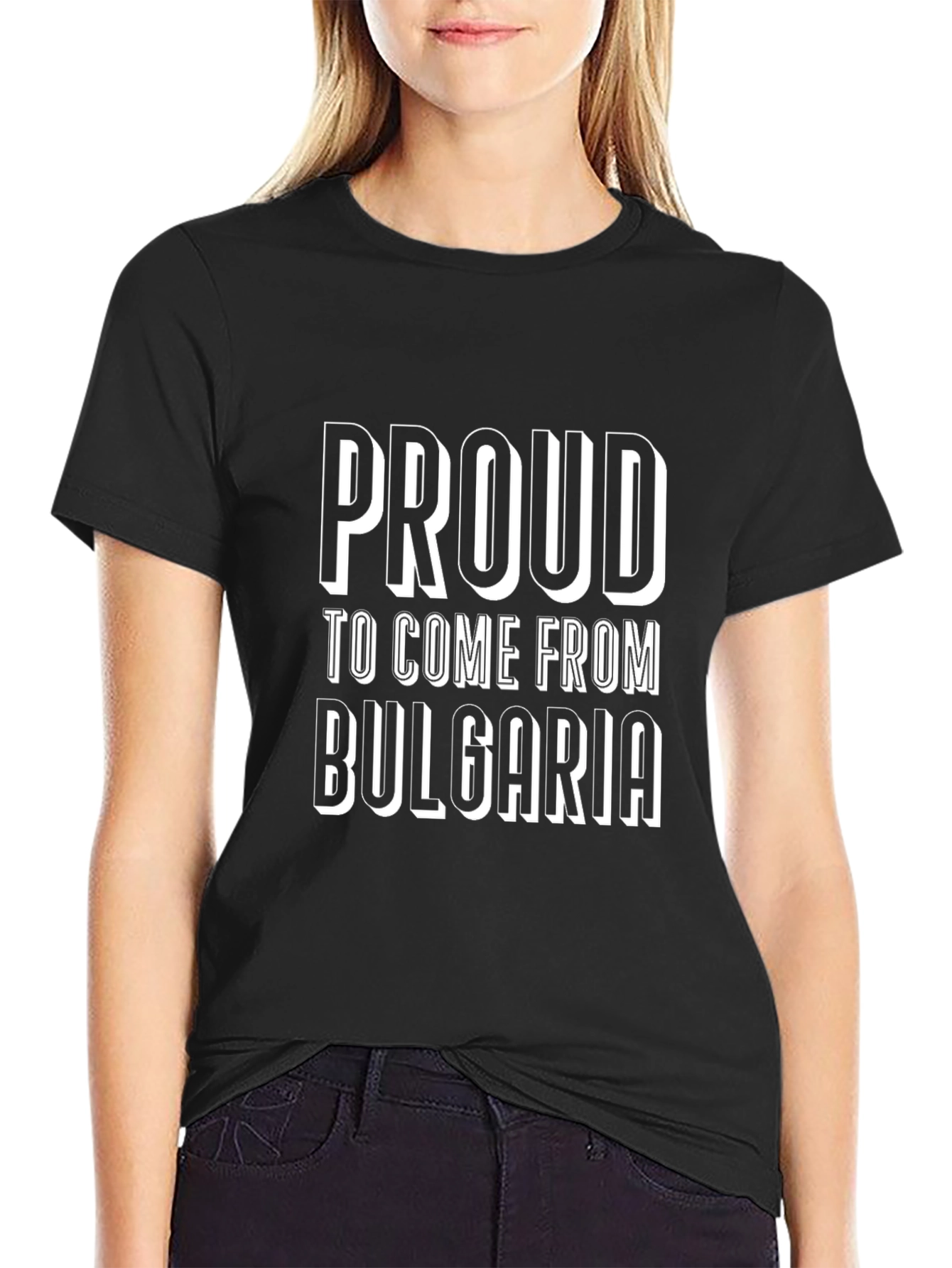 Proud to Come From Bulgaria Black T-Shirt