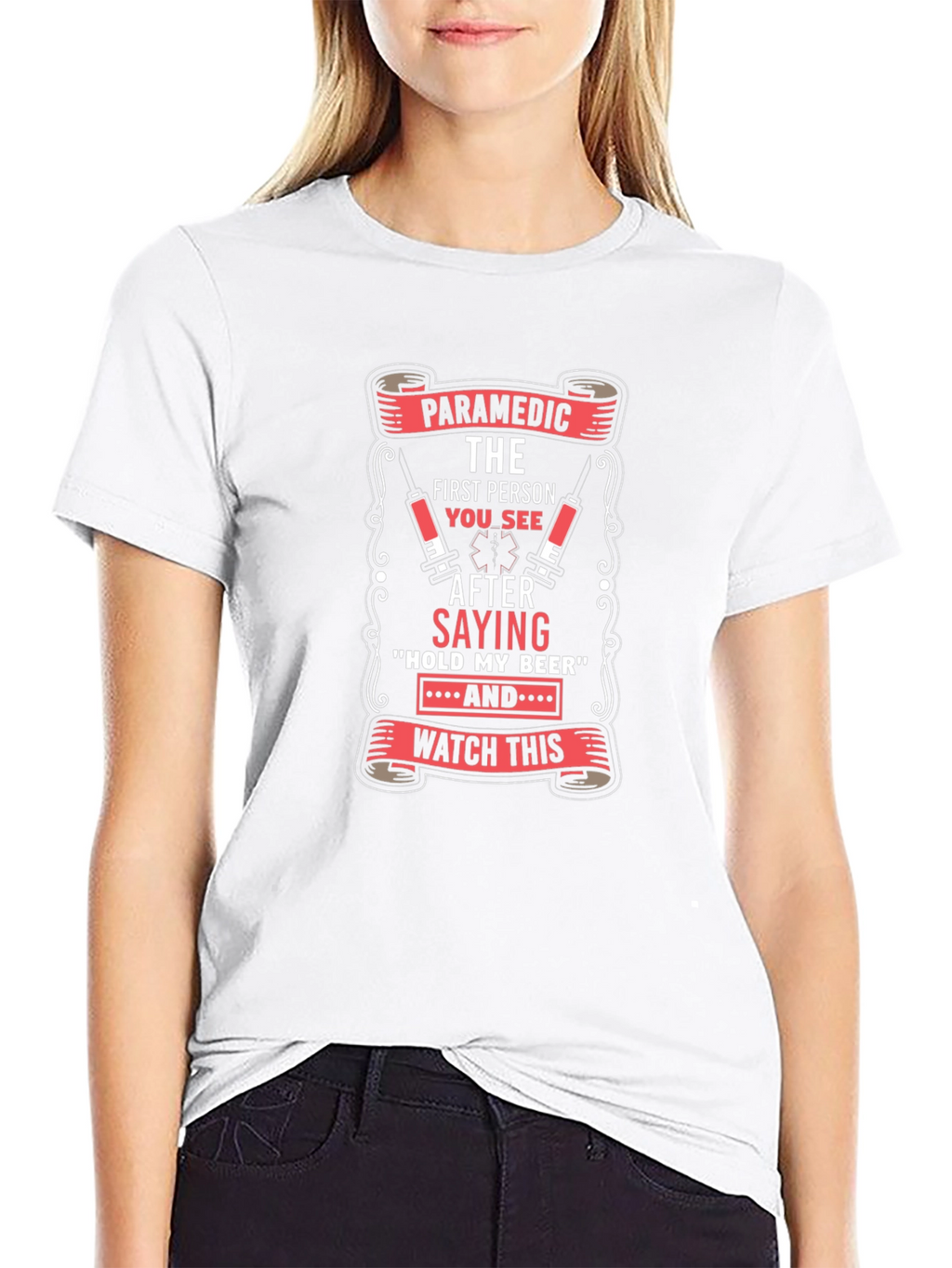 Paramedic First Person T-Shirt Funny EMS Tee