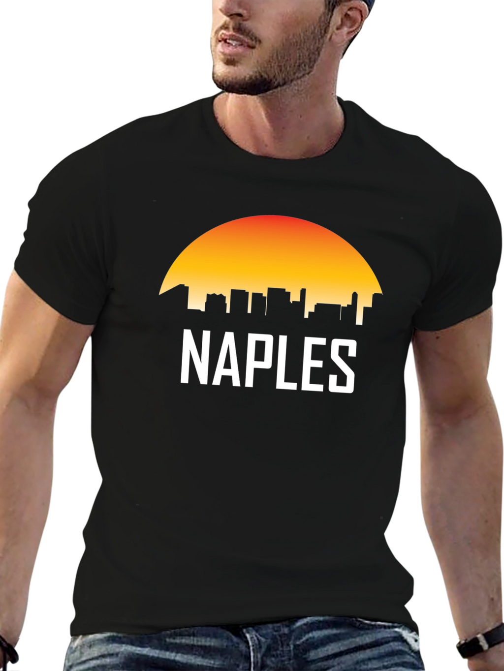 Naples Skyline Sunset T-Shirt - City Pride Tee