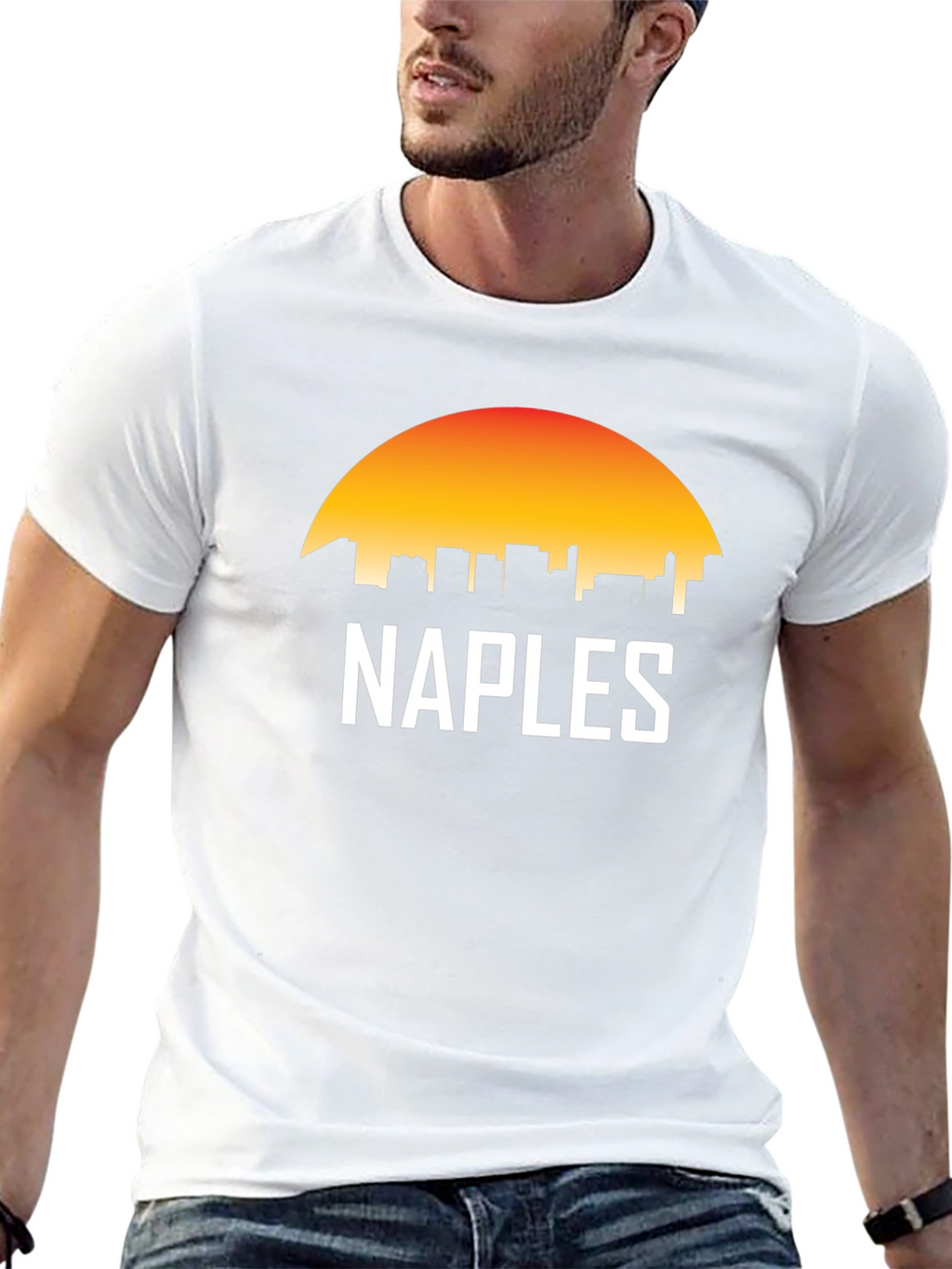 Naples Skyline Sunset T-Shirt - City Pride Tee