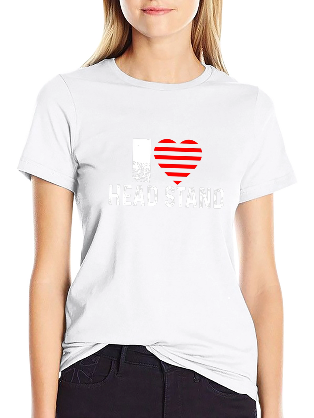 I Heart Headstand Black T-Shirt