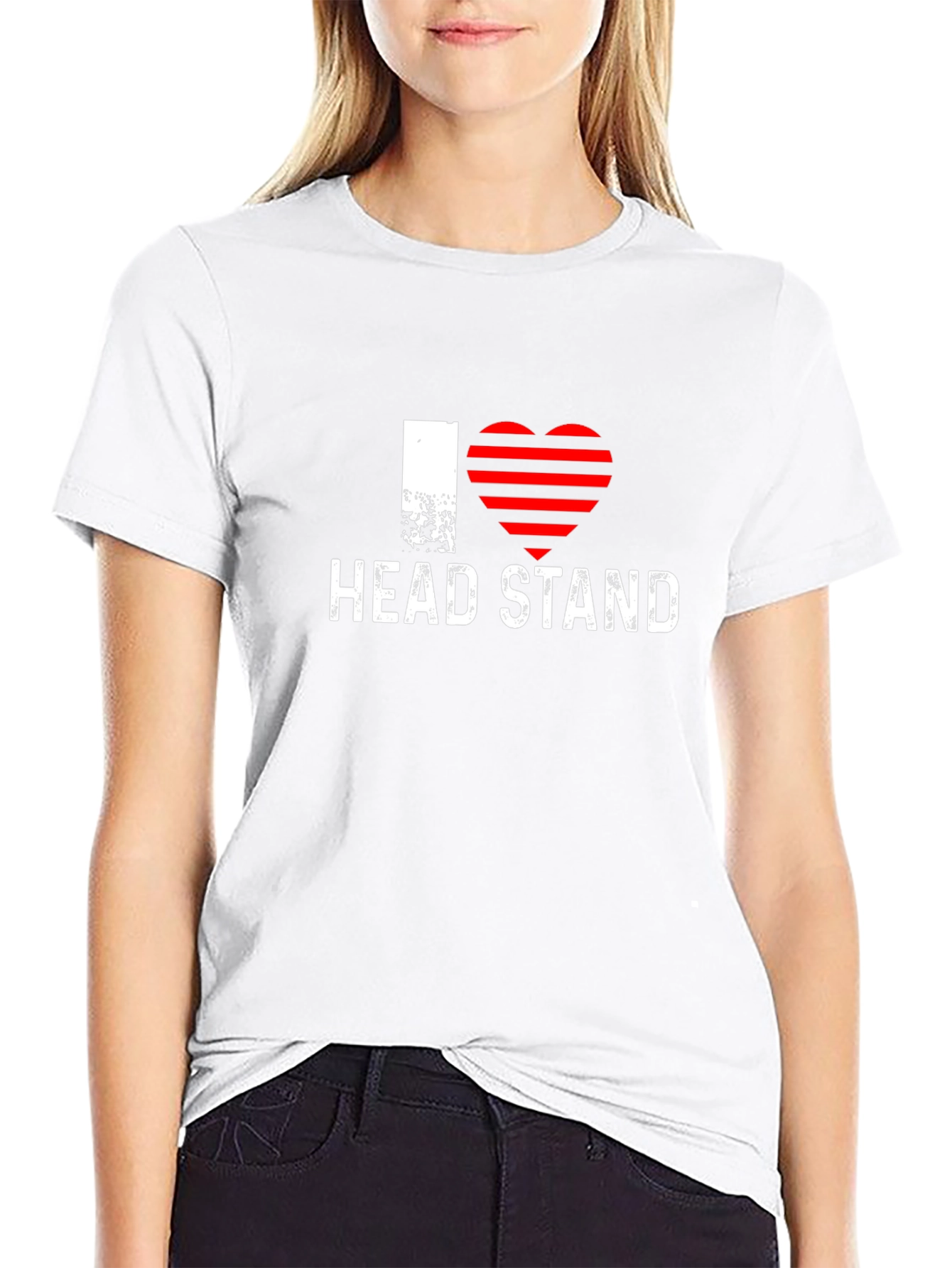 I Heart Headstand Black T-Shirt