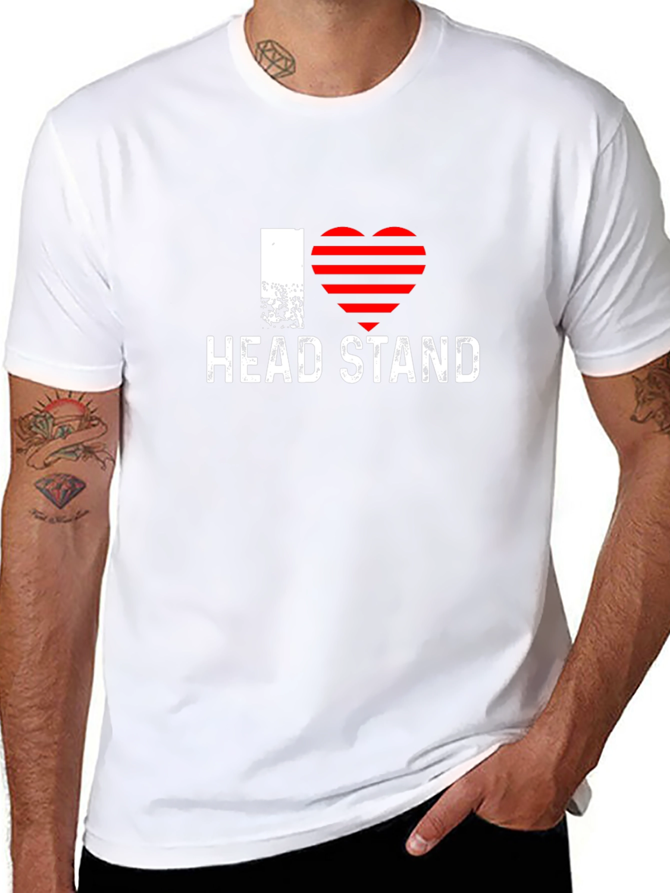 I Heart Headstand Black T-Shirt