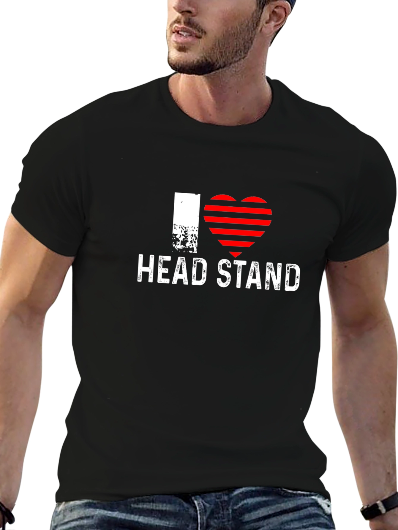 I Heart Headstand Black T-Shirt