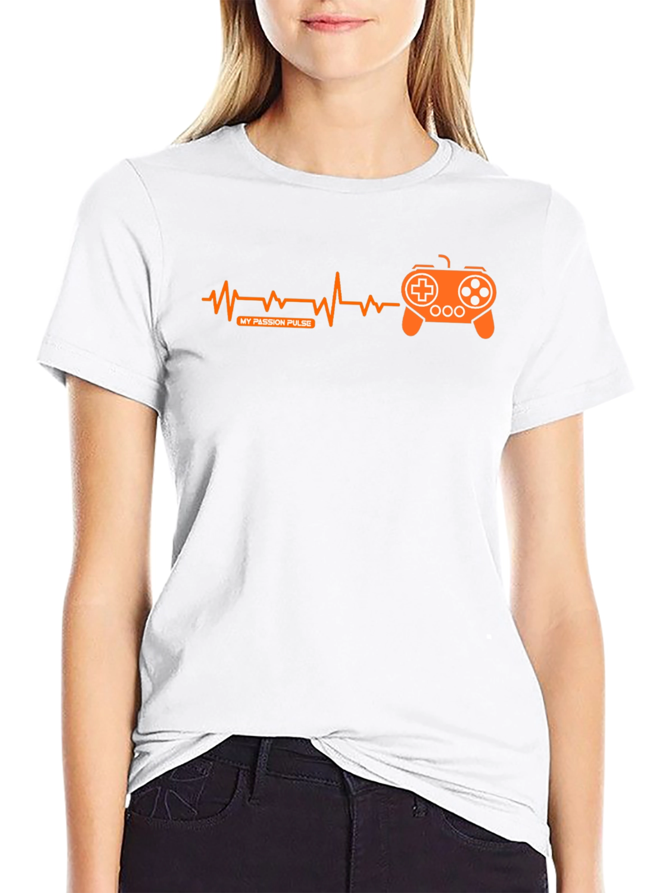 Gamer Pulse T-Shirt - Black Gaming Passion Design
