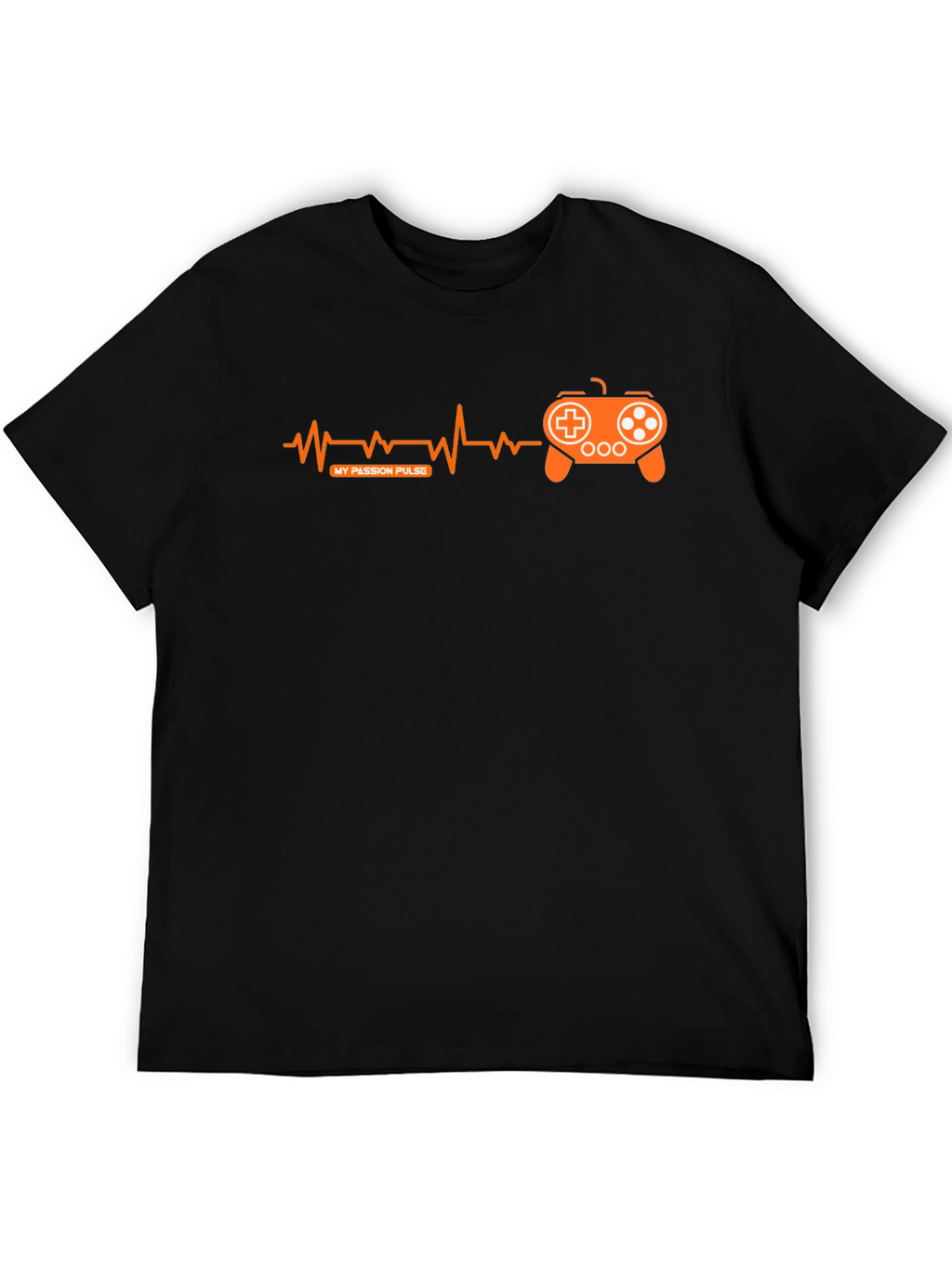 Gamer Pulse T-Shirt - Black Gaming Passion Design