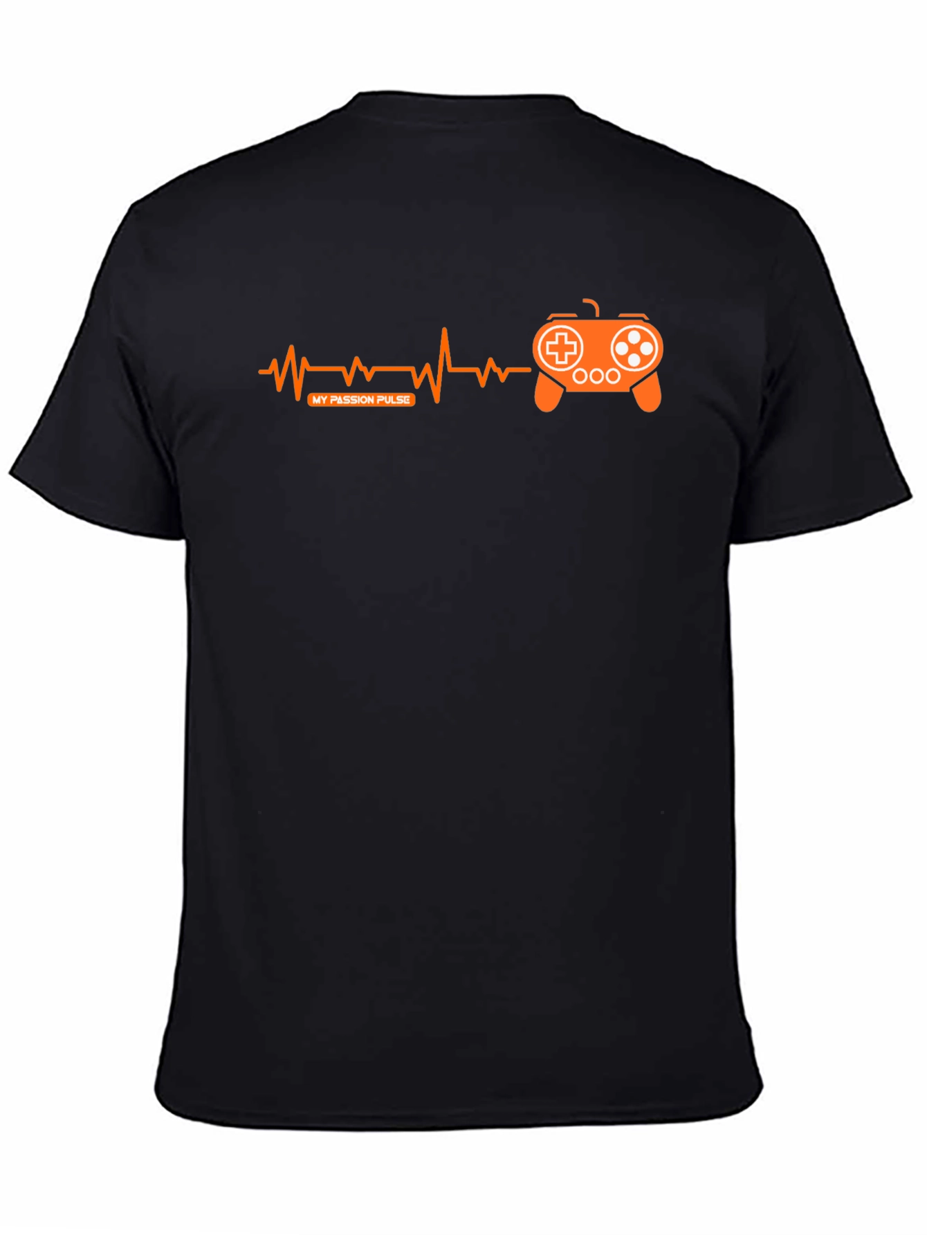 Gamer Pulse T-Shirt - Black Gaming Passion Design