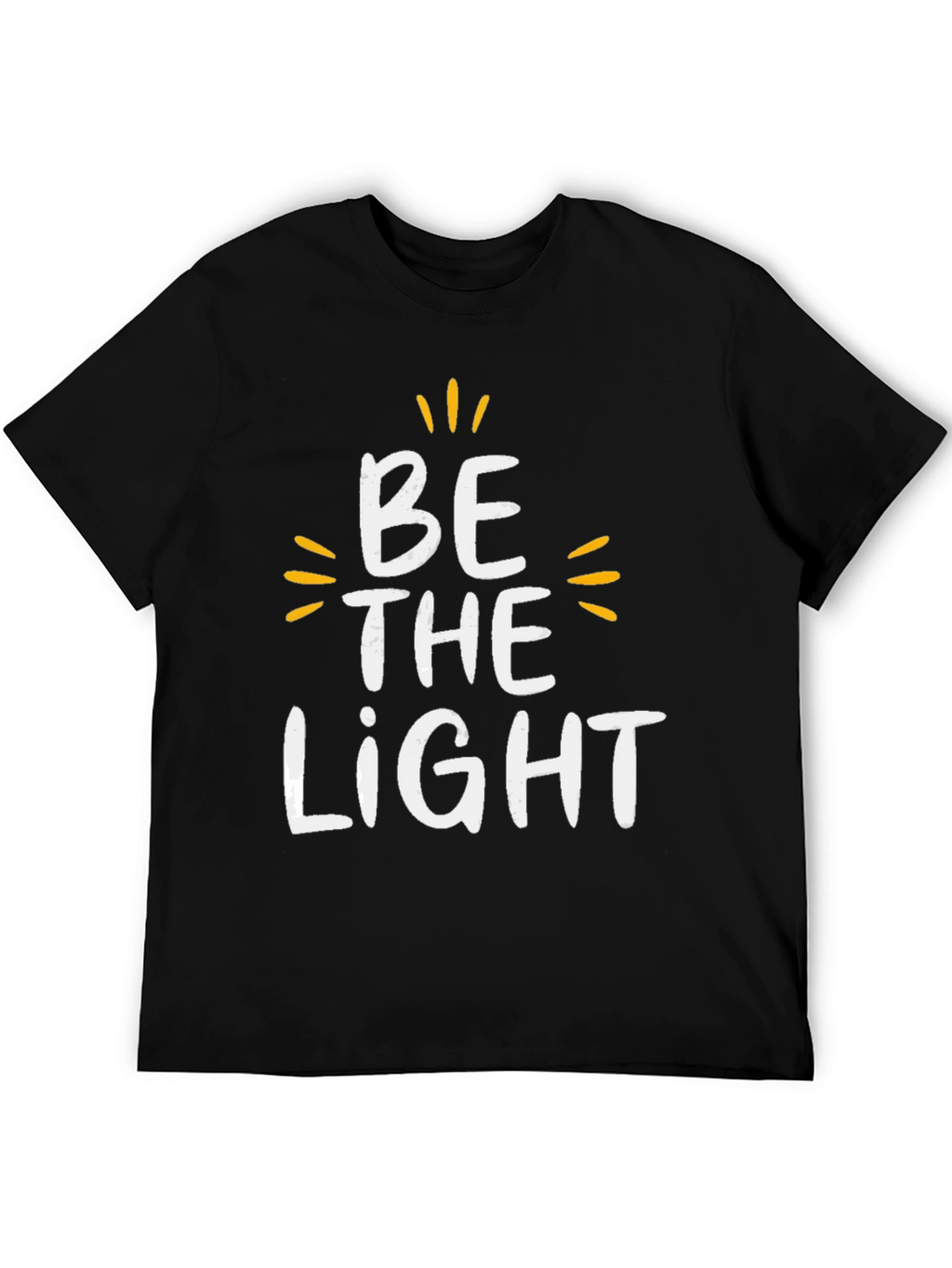 Be The Light Graphic Tee - Motivational Black T-Shirt