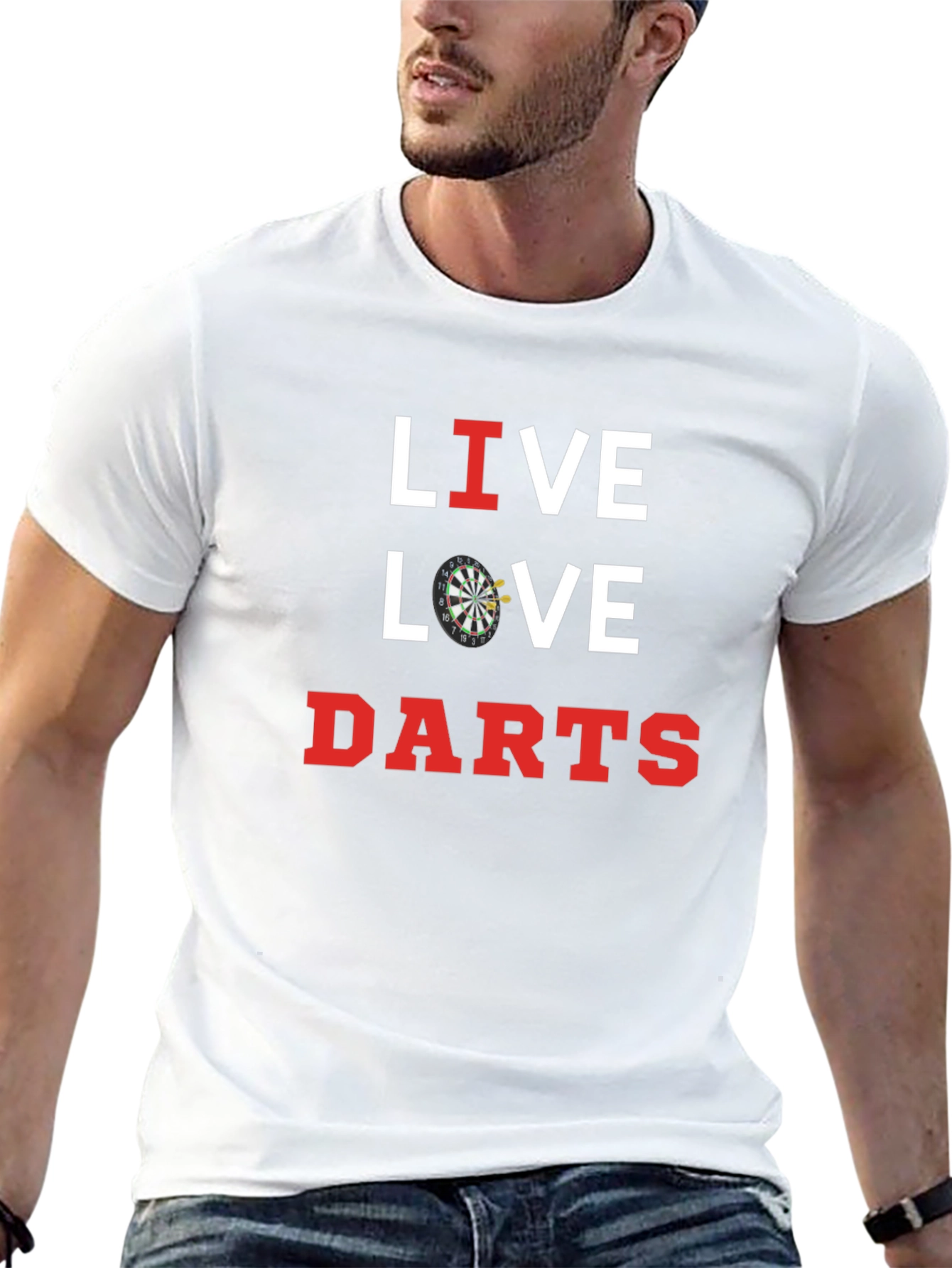 Live Love Darts Black T-Shirt
