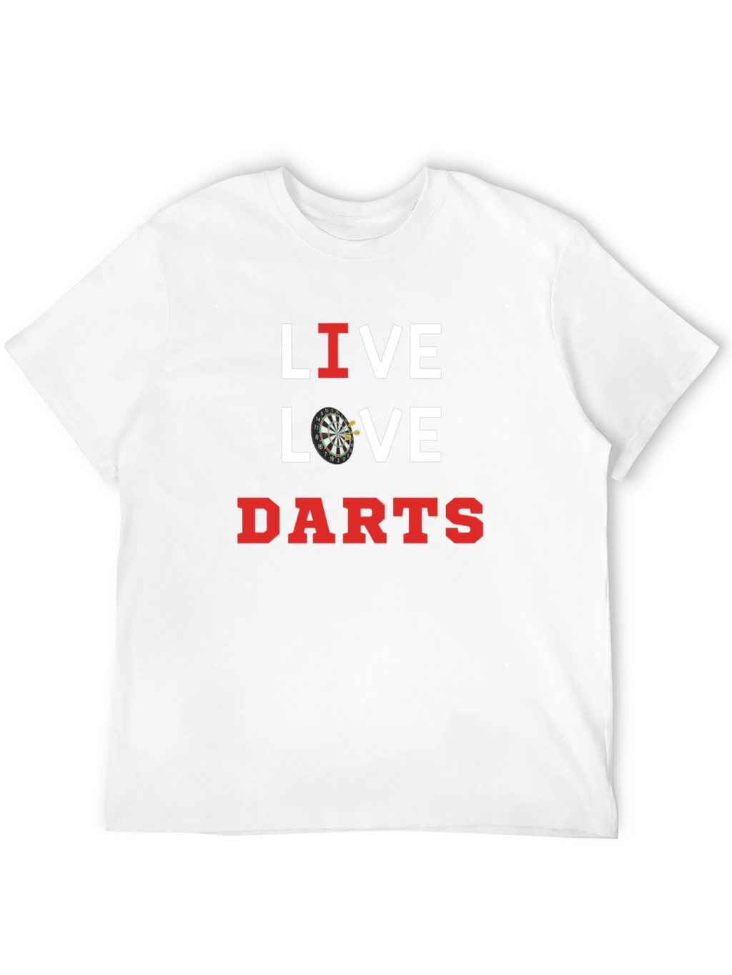 Live Love Darts Black T-Shirt