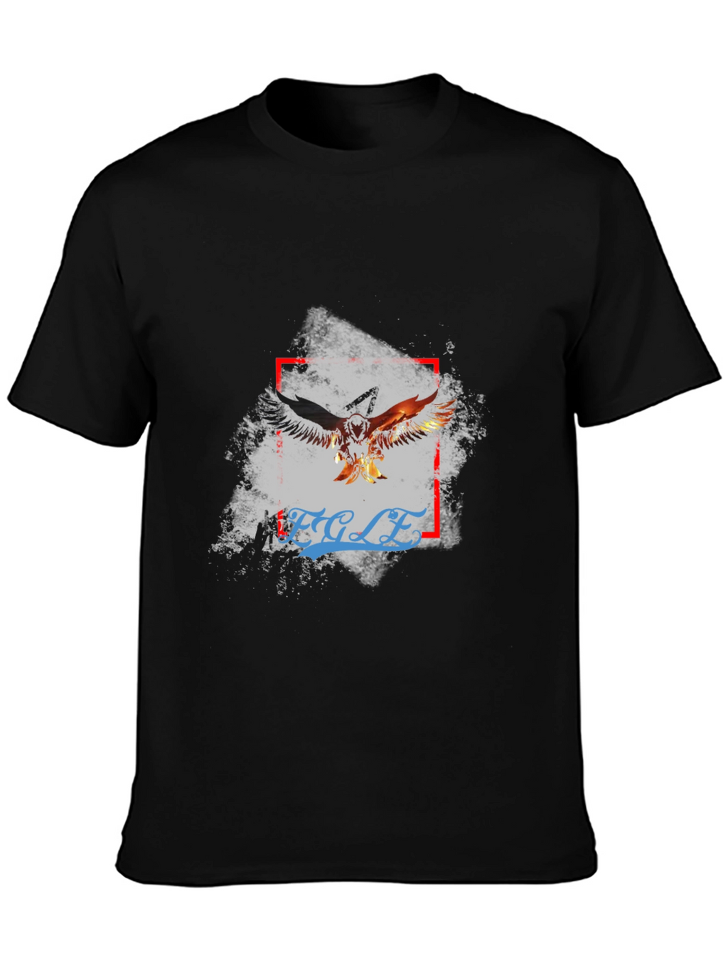 Eagle Graphic Print Black Tee