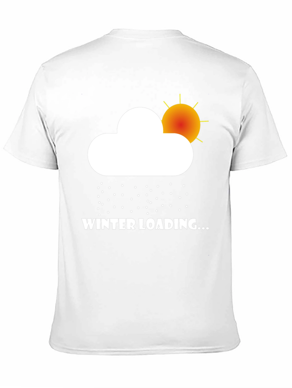 Winter Loading Graphic Tee - Black Cotton T-Shirt