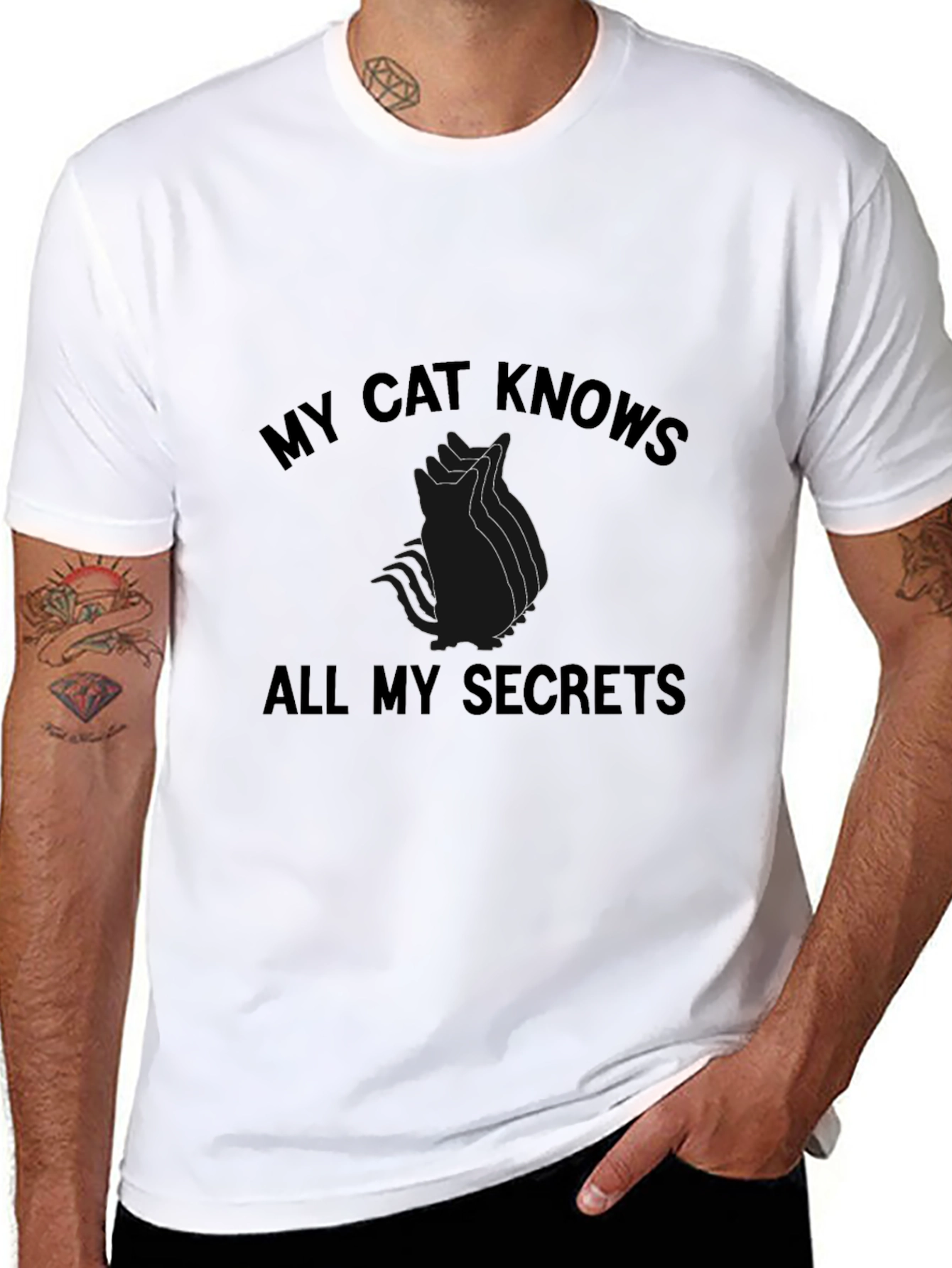 My Cat Knows All My Secrets T-Shirt