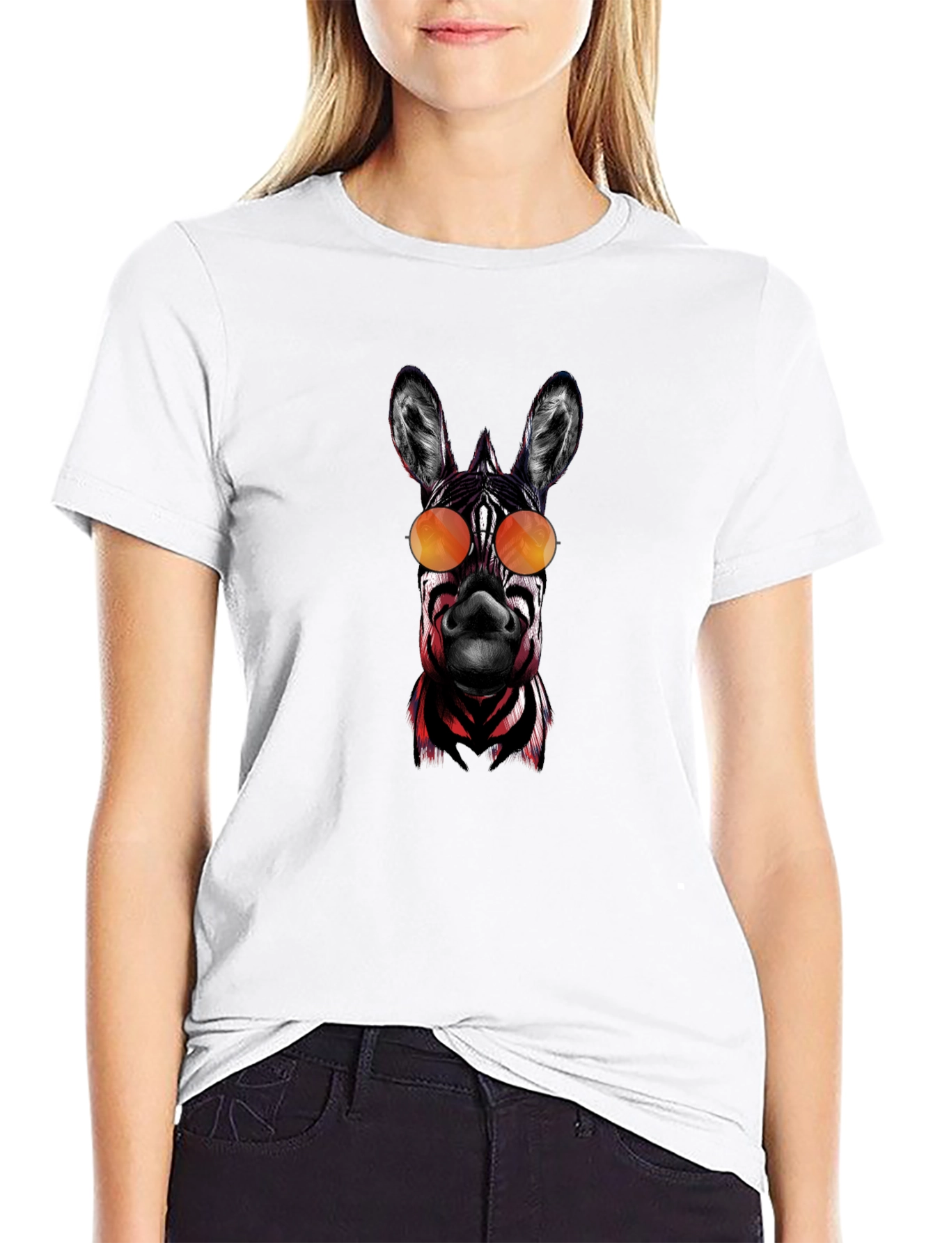 Zebra Sunglasses Graphic Tee - Cool Casual Style