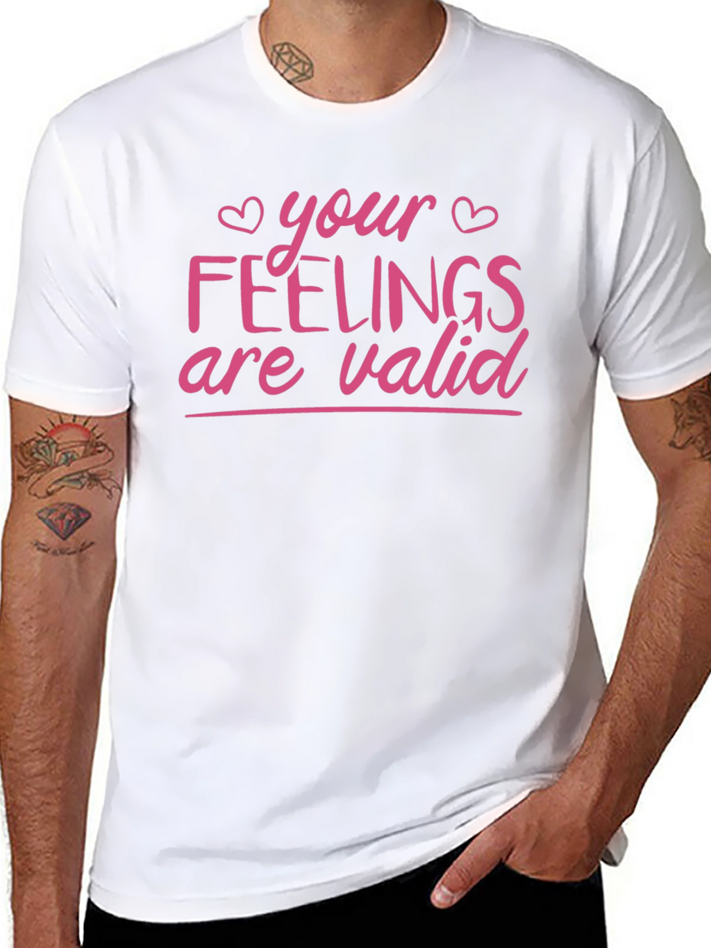Your Feelings Are Valid T-Shirt - Black