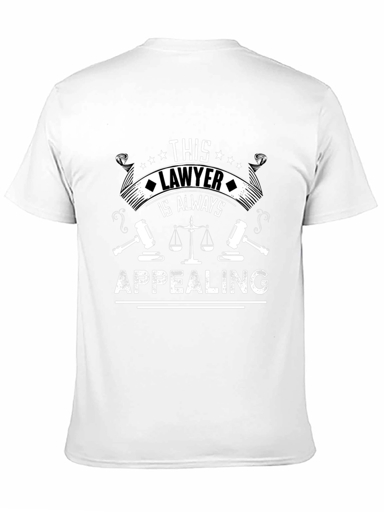 Lawyer Always Appealing Graphic Tee - Black