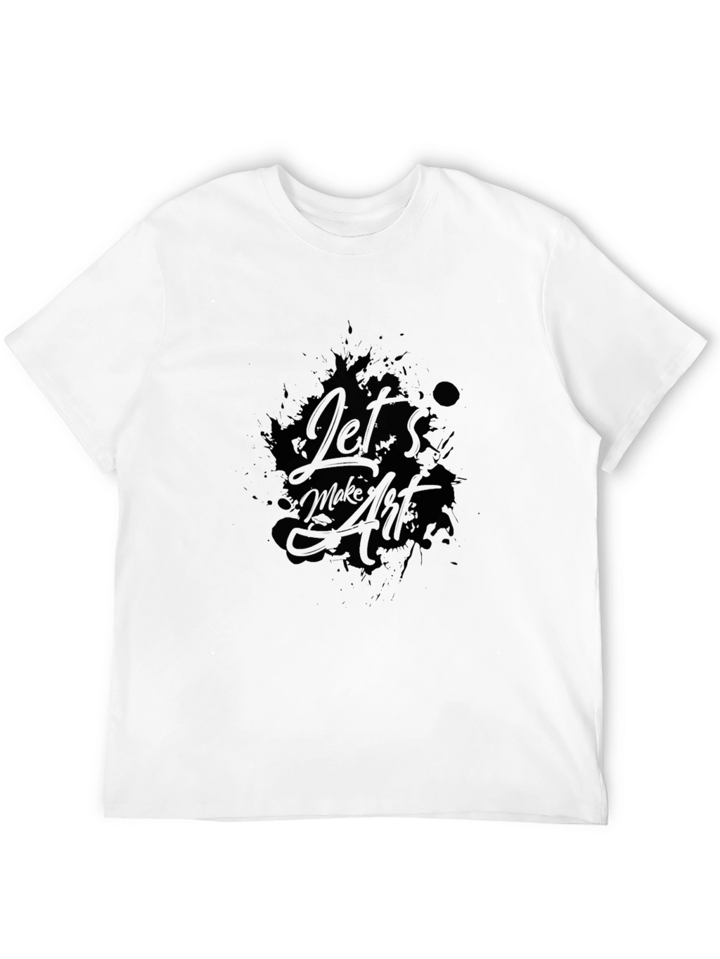 Lets Make Art T-Shirt - Black Graphic Tee