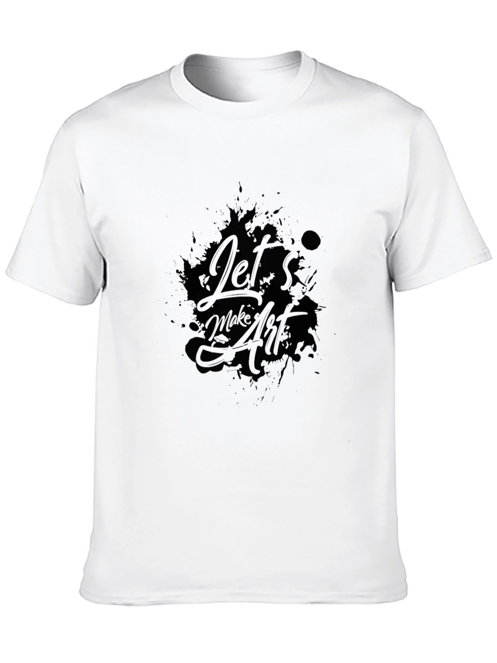Lets Make Art T-Shirt - Black Graphic Tee