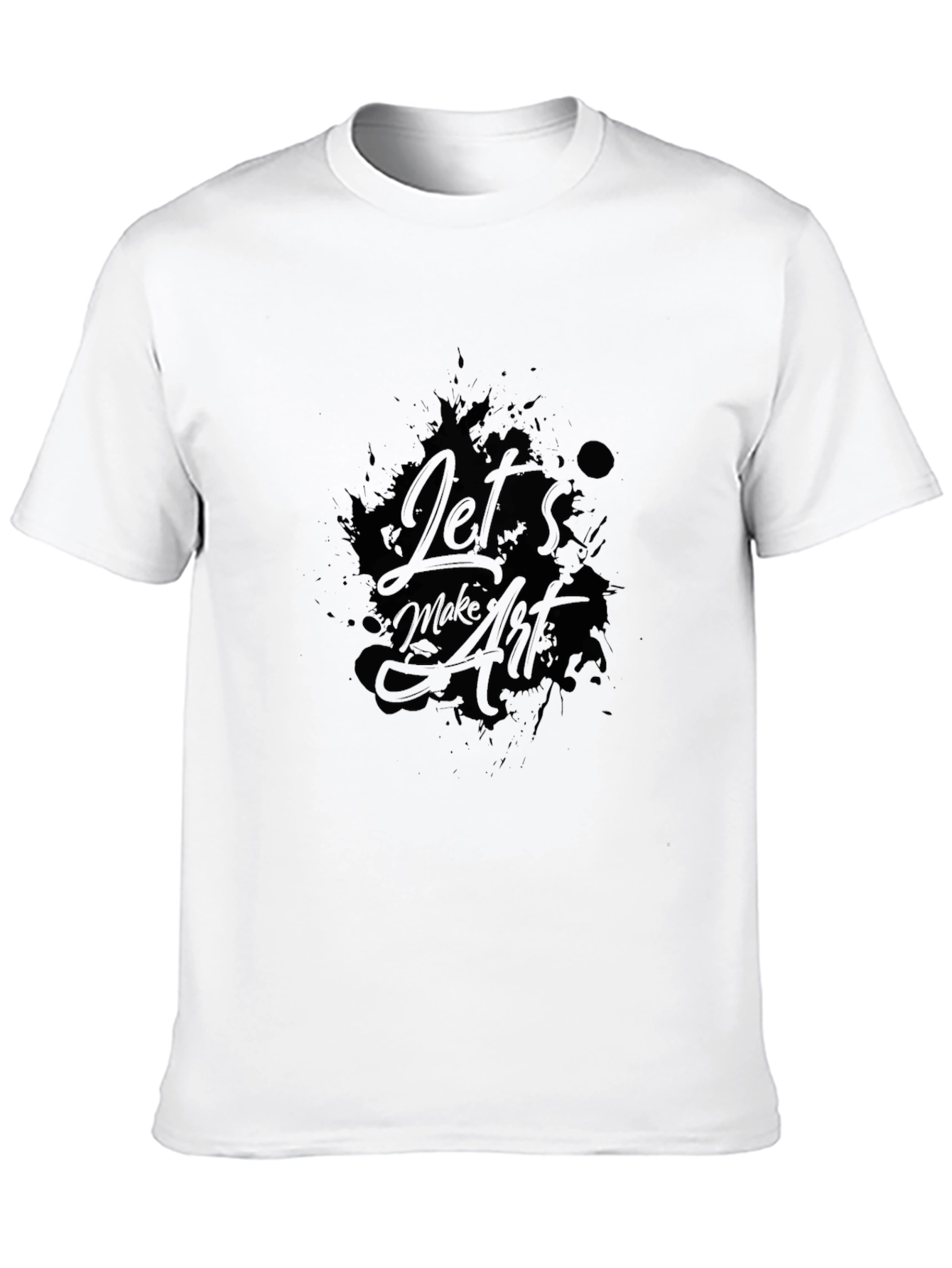 Lets Make Art T-Shirt - Black Graphic Tee