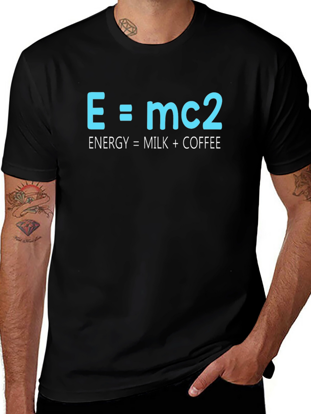 Funny E=mc2 Coffee Energy T-Shirt