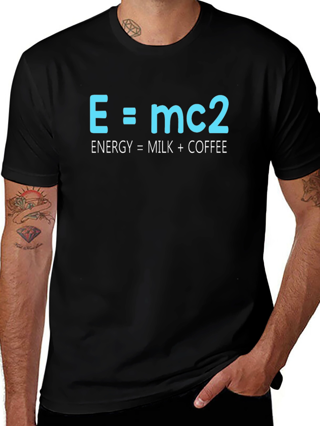 Funny E=mc2 Coffee Energy T-Shirt