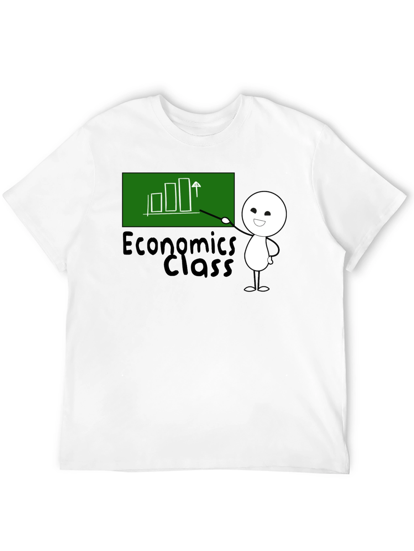 Economics Class T-Shirt - Cute Stick Figure