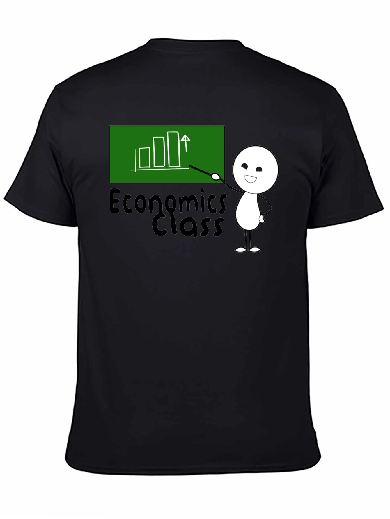 Economics Class T-Shirt - Cute Stick Figure