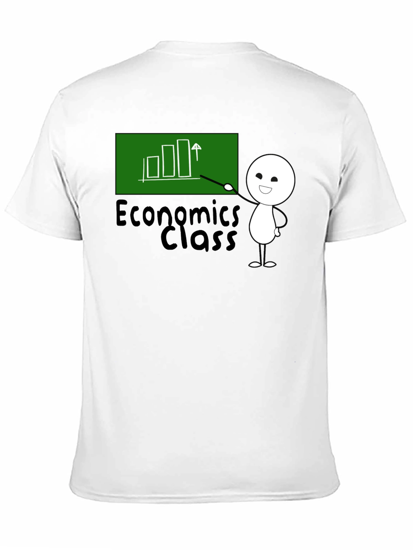 Economics Class T-Shirt - Cute Stick Figure