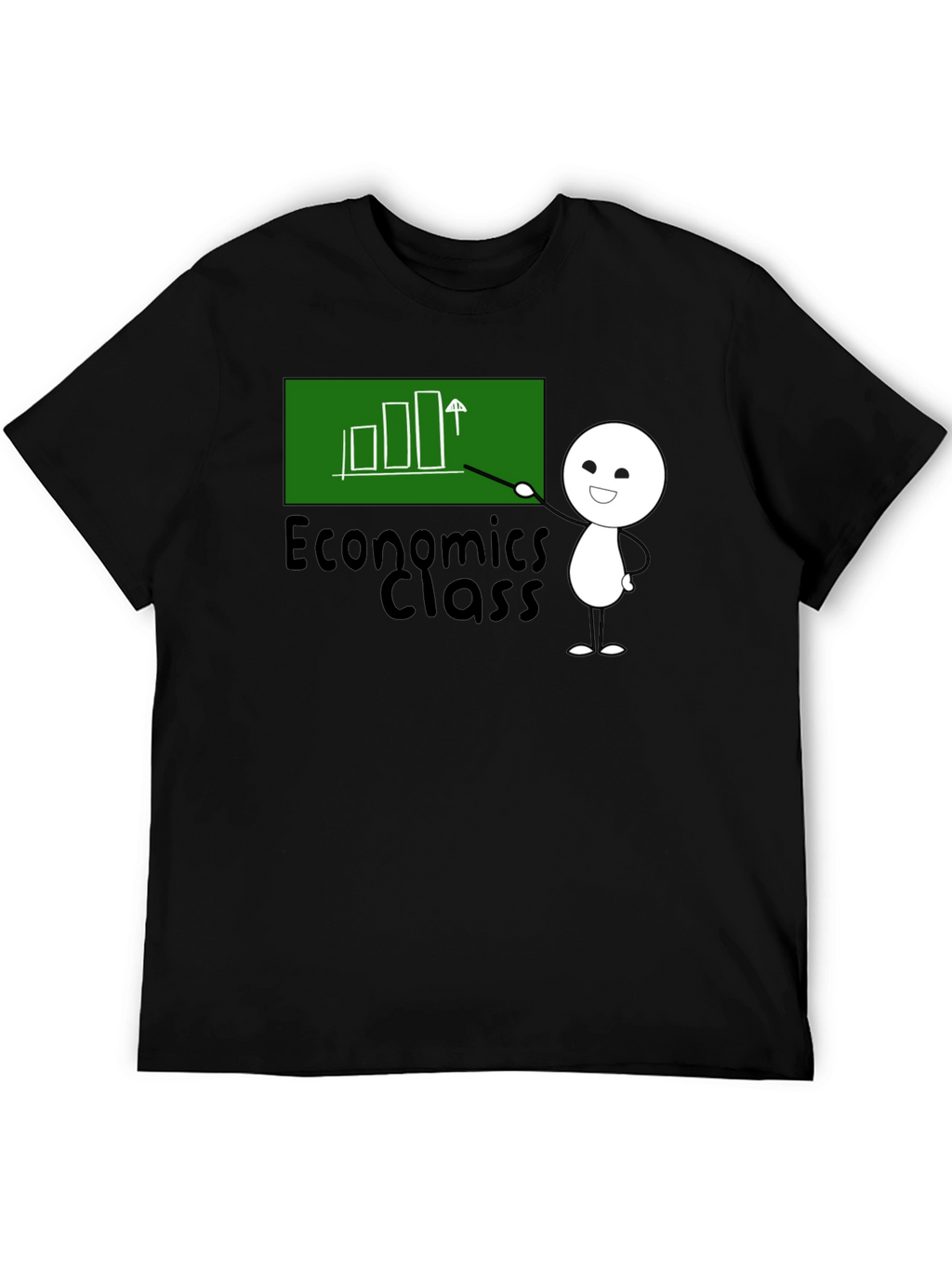 Economics Class T-Shirt - Cute Stick Figure
