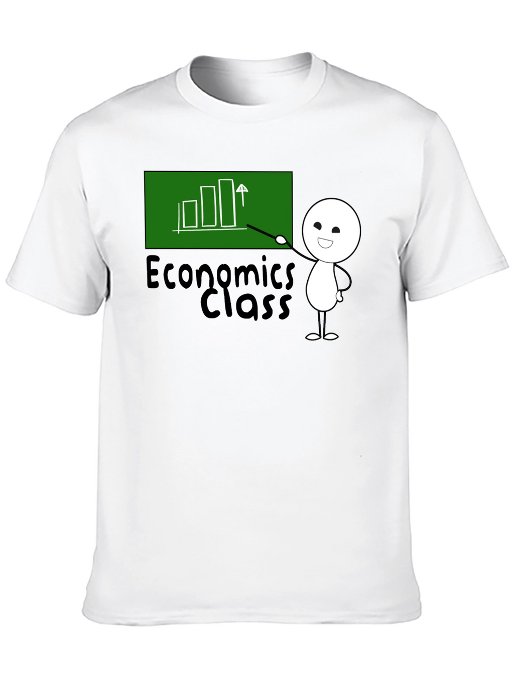 Economics Class T-Shirt - Cute Stick Figure