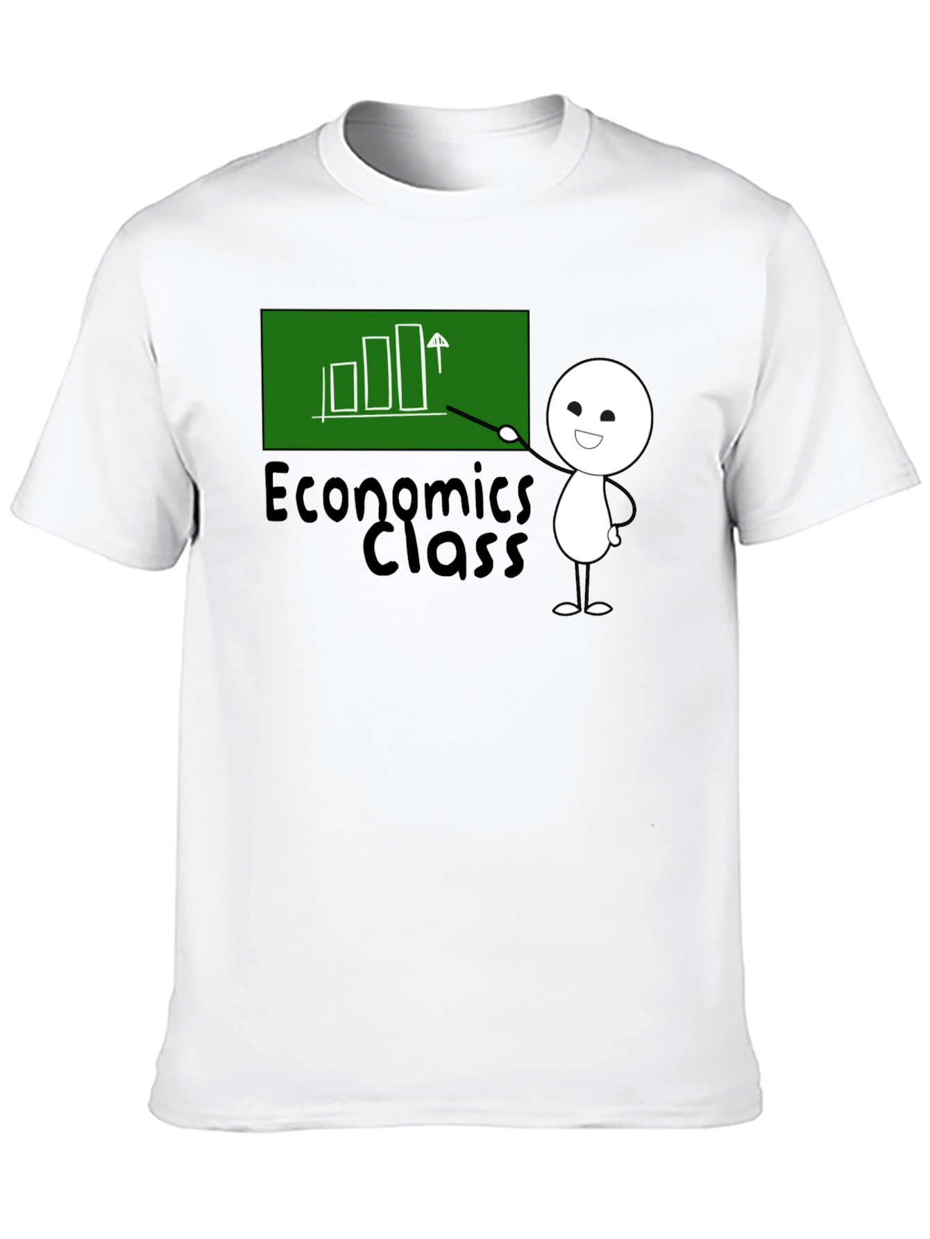 Economics Class T-Shirt - Cute Stick Figure