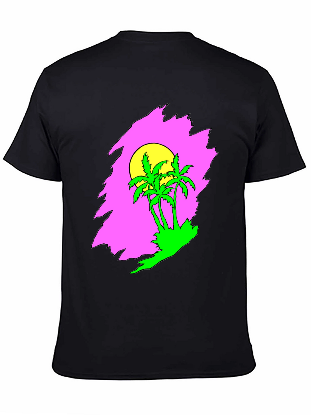Retro Palm Tree Sunset Graphic Tee