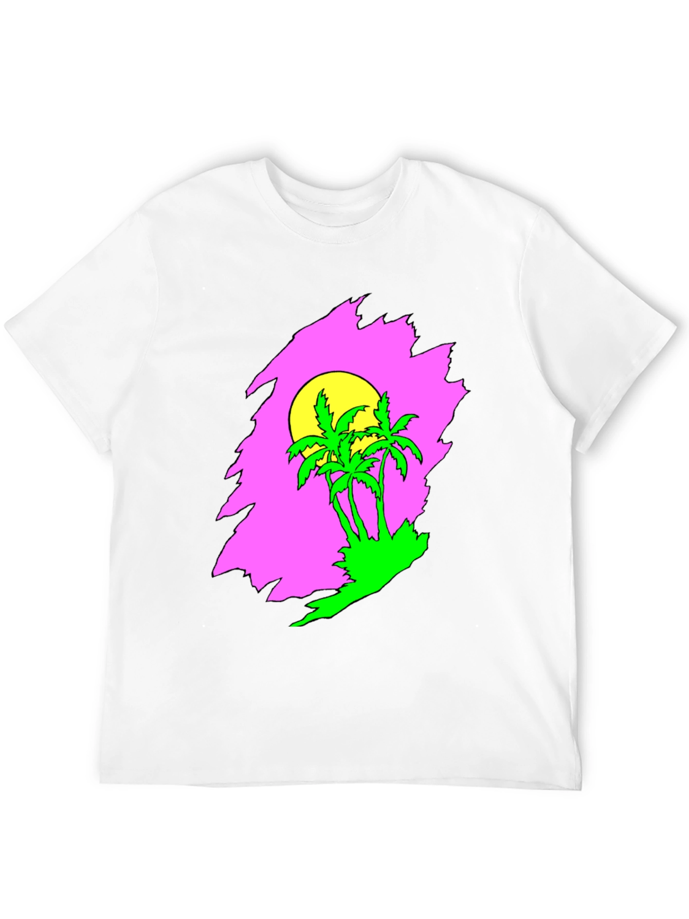 Retro Palm Tree Sunset Graphic Tee
