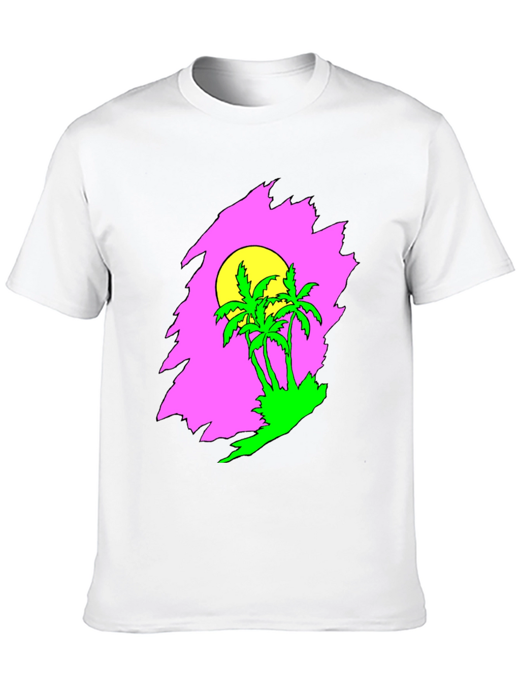 Retro Palm Tree Sunset Graphic Tee