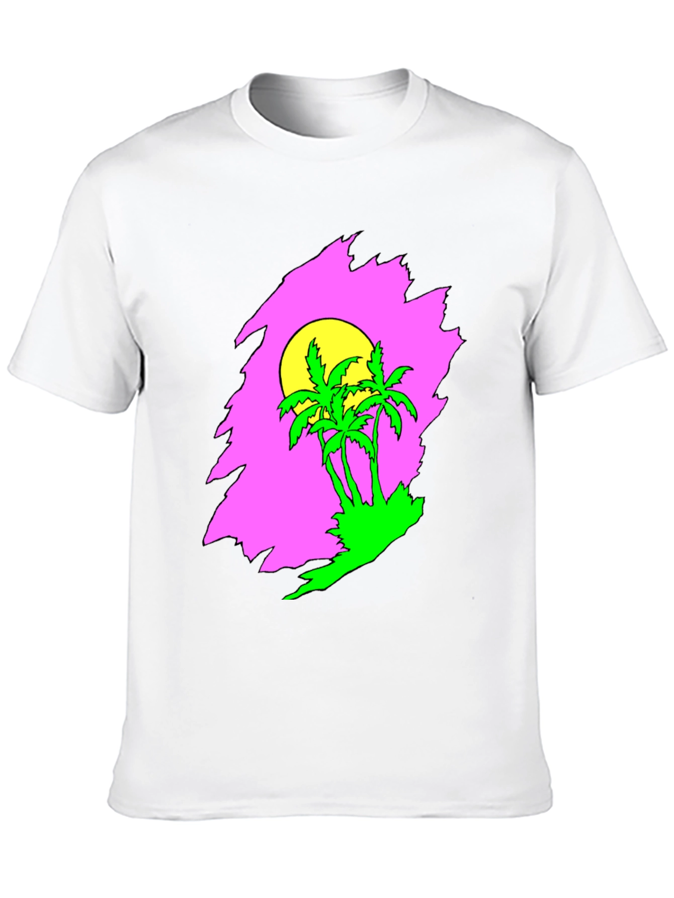 Retro Palm Tree Sunset Graphic Tee