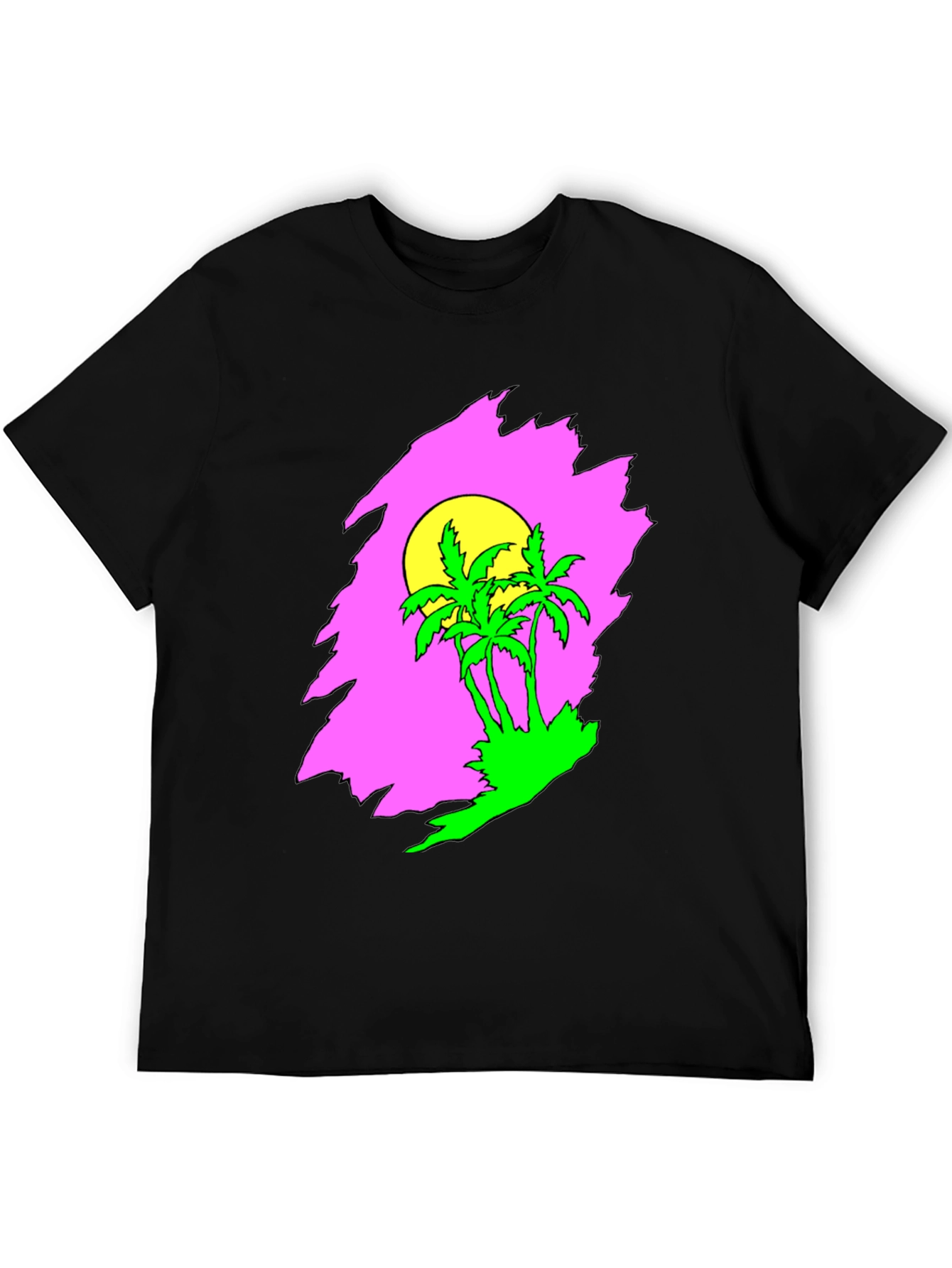Retro Palm Tree Sunset Graphic Tee