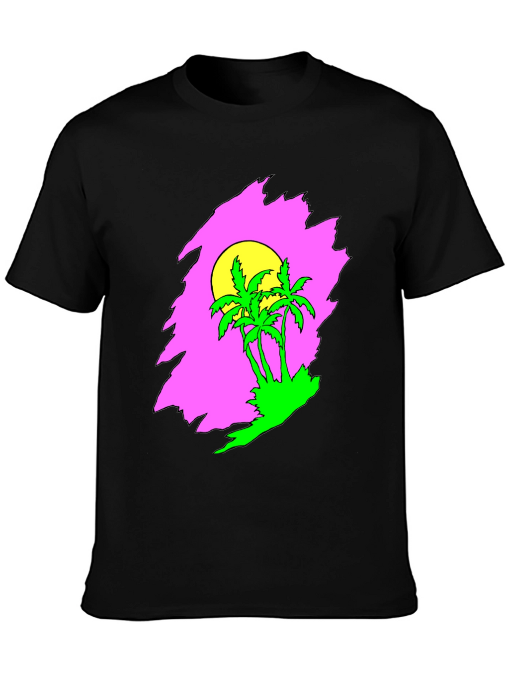 Retro Palm Tree Sunset Graphic Tee