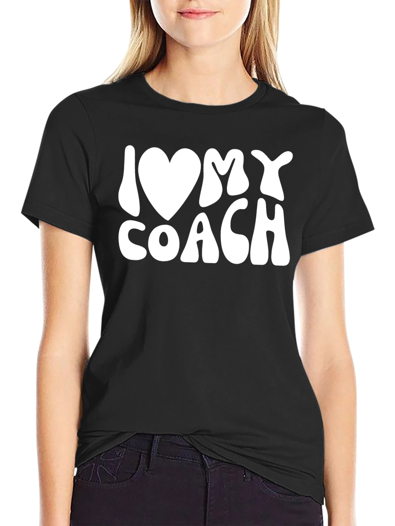 I Heart My Coach Graphic Tee - Soft Cotton Comfort