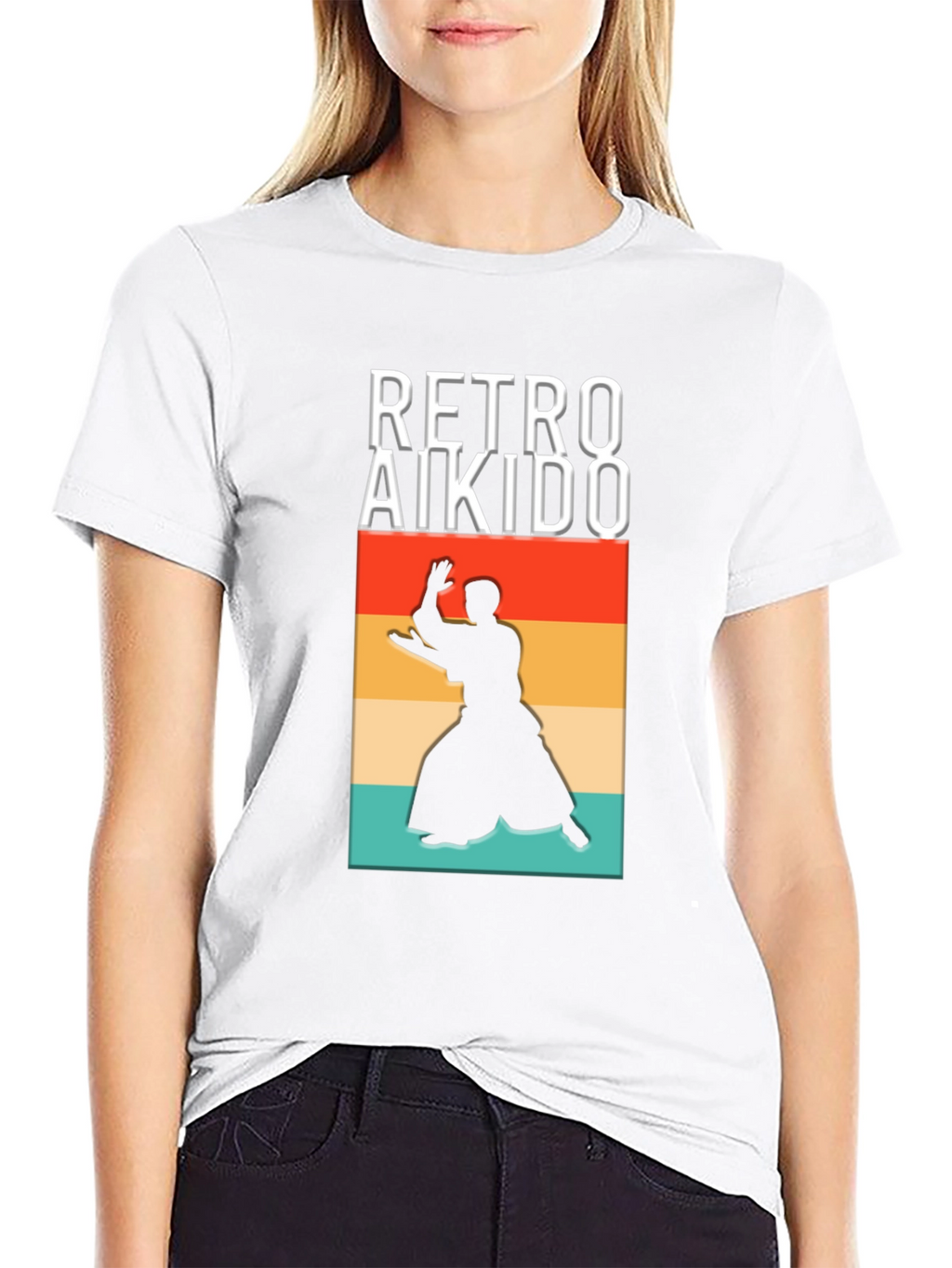 Retro Aikido Graphic Tee - Martial Arts Style